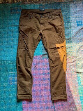 DU/ER No Sweat Slim Pants - Coffee - 38/32